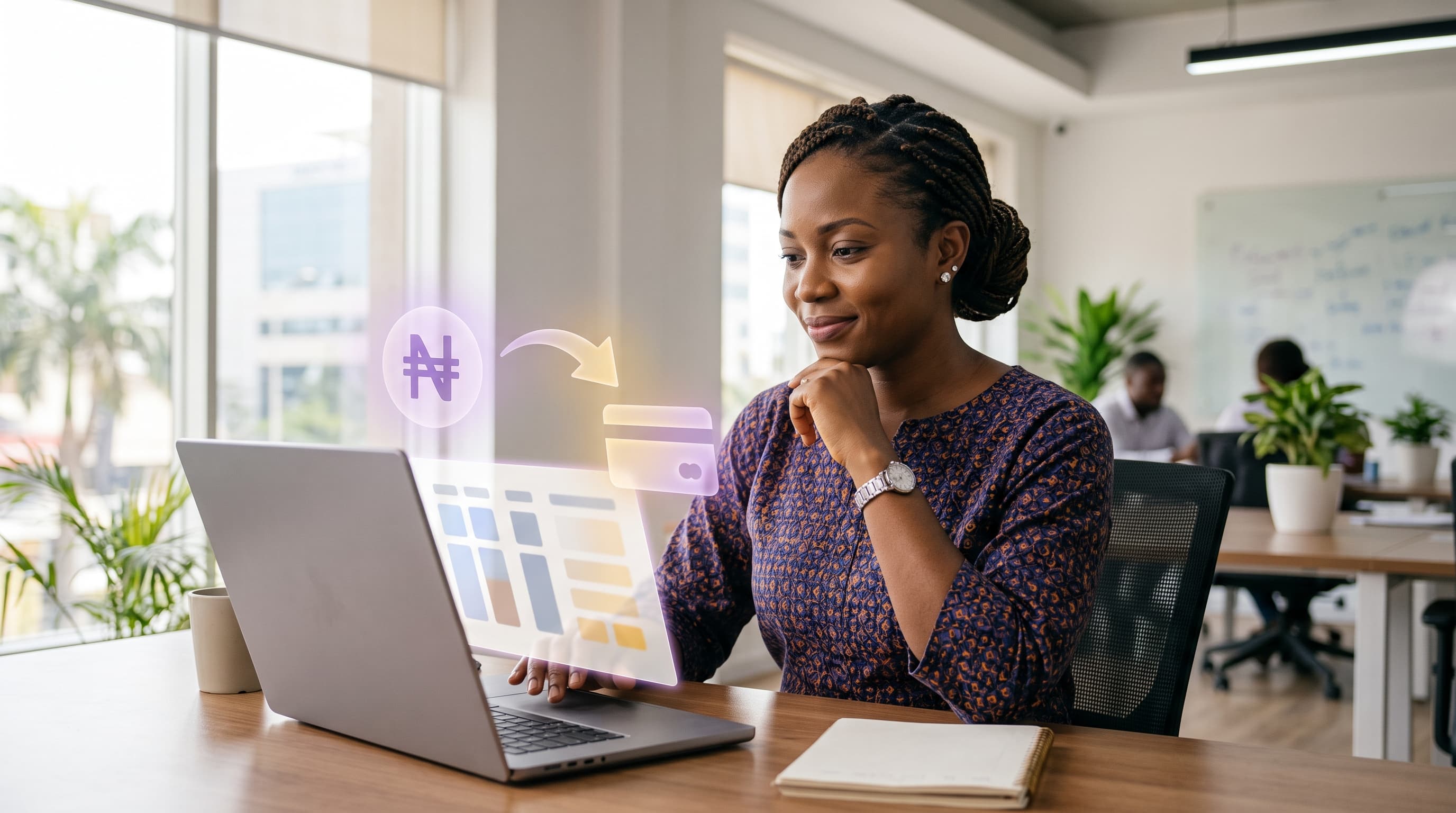 Monnify alternatives in Nigeria: a business owner comparing payment gateway fees and providers on a laptop