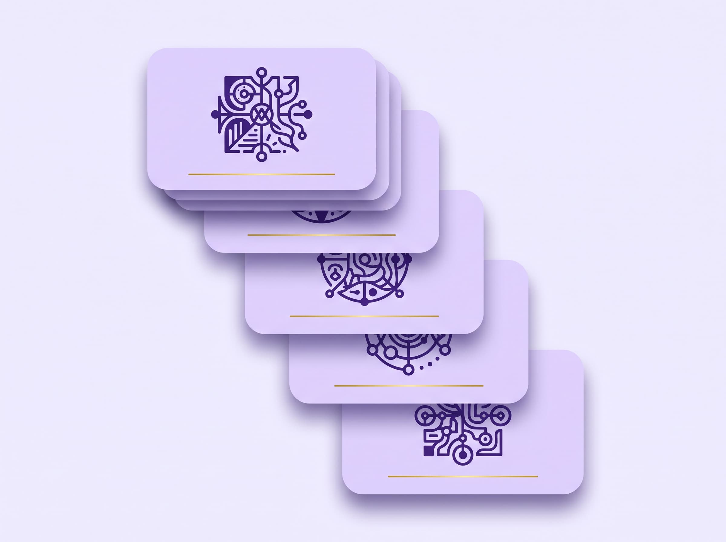 Five stacked cards, each with an abstract regulator seal, representing crypto OTC desk licence regimes across jurisdictions.
