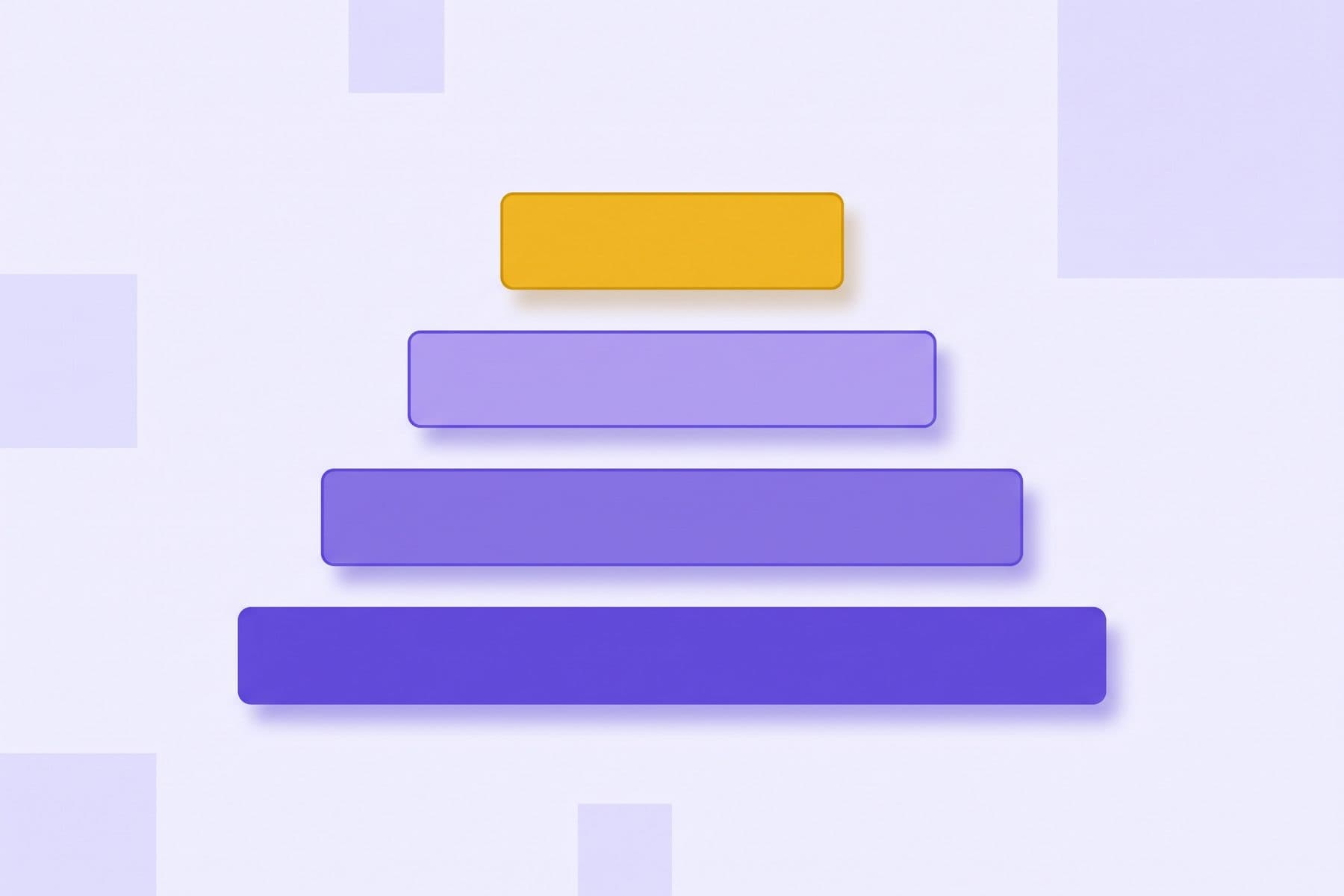 Ranked stack of Thai payment rails showing QR above cards, flat vector diagram in violet and gold
